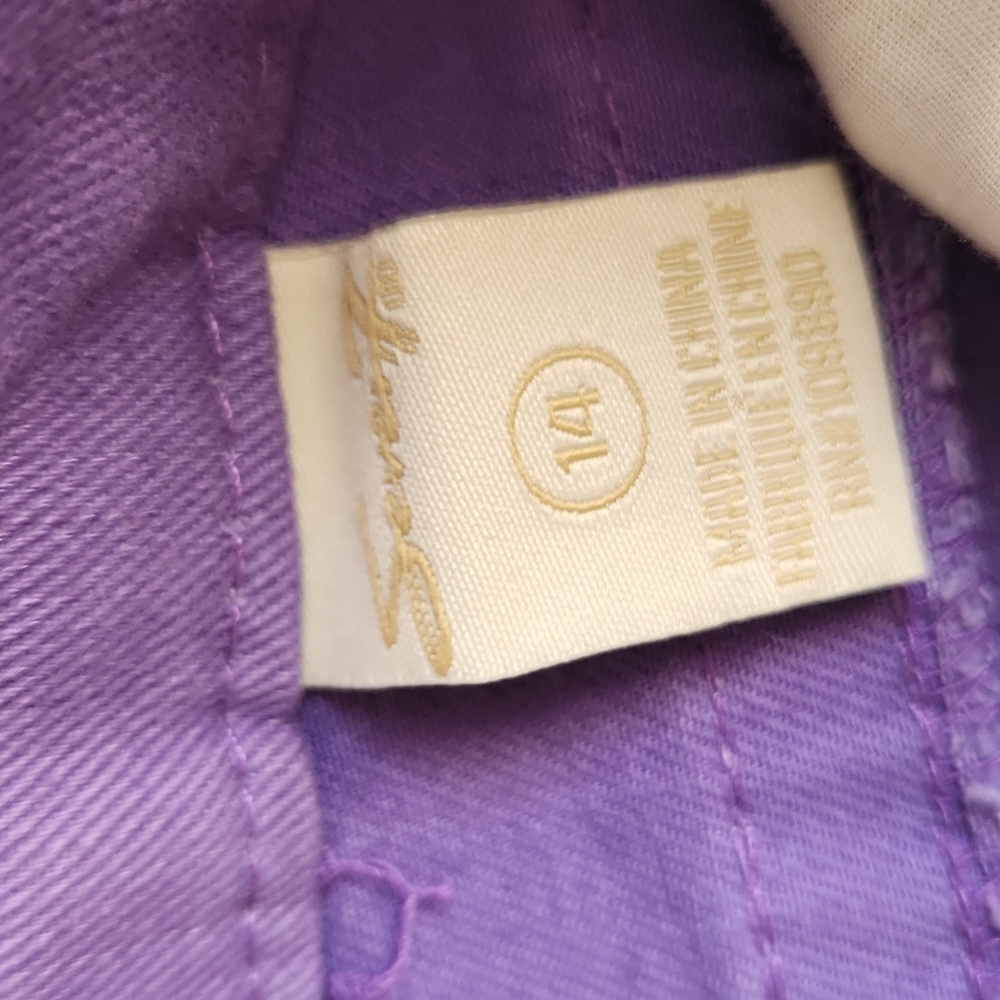 Purple Denim Shorts - Picture 7 of 8